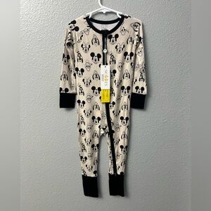 Scoots Disney Bamboo Zip Romper – 2T Mickey & Friends – NWT